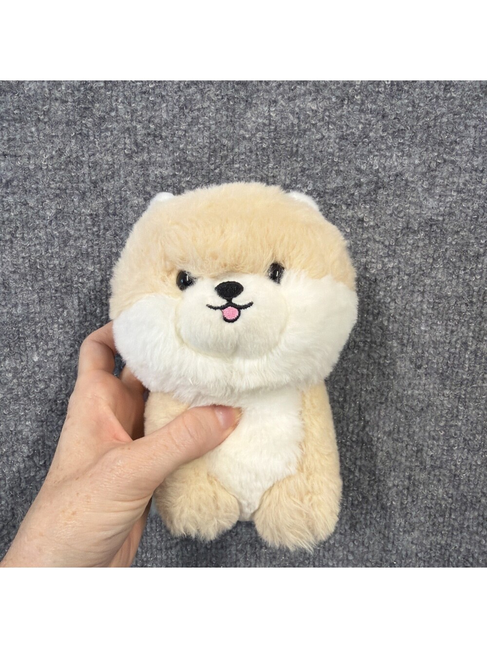 Aurora Teddy Pets 7" Pomeranian Plush Stuffed Animal Boo Fluffy Big Head Dog